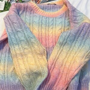 rainbow sweater